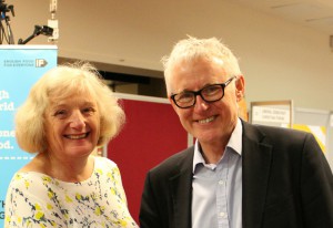 Norman Lamb MP   thanking Sue for her work on safeguarding children. At the same meeting Sue took the opportunity to lobby the Health Minister over the care standards for our vunerable elderly residents.